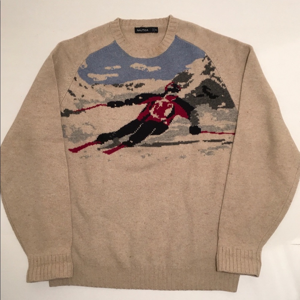 Nautica ski man lambswool sweater, 2Xl